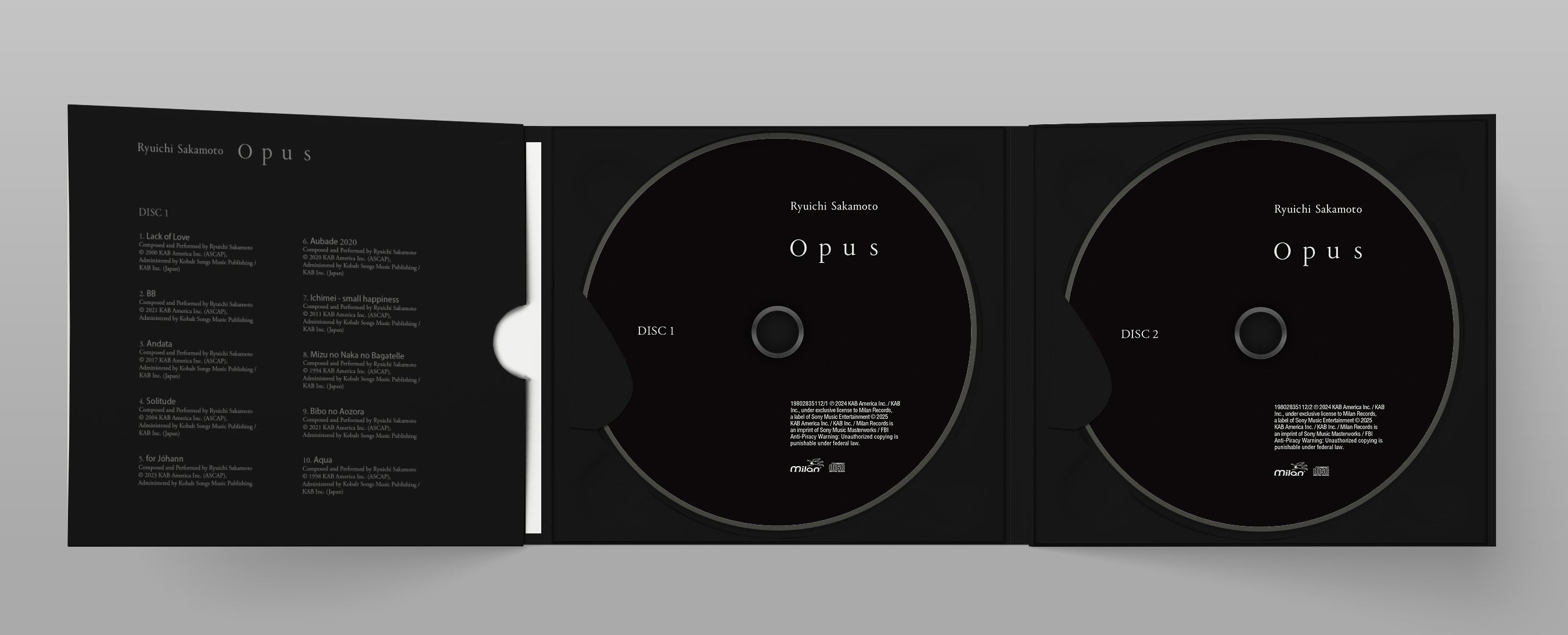 Ryuichi Sakamoto - Opus CD – Milan Records